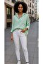 Women's Linen Mint Green Shirt Summer Oversize Comfortable New Season - 4