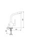 Chrome Sink Faucet with Water Purifier Inlet 125589N - 4
