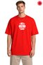 Red Oversize T-Shirt Unisex 100% Cotton No Pain No Gain Printed Sports Loose Fit Men's Women's T-Shirt
