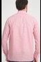 Men's Pomegranate Flower Striped Linen Effect Shirt Long Sleeve Pocketless Wide Fit Summer Stylish - 5