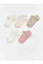 Lcw Baby Ecru Baby Girl Booties Socks 5-Pack