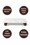 Natural Marble Oil Bottle Stand 23X11.5 cm - Kitchen Organizer Soap Holder Organizer - 4