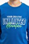 Boy's Crew Neck Long Sleeve Printed T-Shirt 22860 - 5
