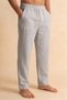 Gray Wide Fit 100% Cotton Muslin Fabric Men's Trousers with Elastic Waist - Hajj Umrah Trousers - 3