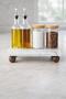 Natural Marble Oil Bottle Stand 23X11.5 cm - Kitchen Organizer Soap Holder Organizer - 2