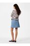 Fustă mini PCFLORA MW WRAP DENIM - 4