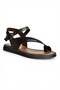 U390903603 Black Genuine Leather Women's Sandals - 6