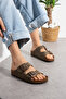 Mink Double Buckle Orthopedic Sole Slippers Unisex Daily Comfortable Non-Slip Sole Summer Sandals - 7