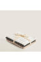 Waved 100% Cotton 3-Piece Hand Towel Set 30X40 cm Beige/Anthracite/White