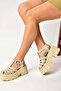 Y272983109 Beige Thick Soled Women's Sandals Shoes - 4