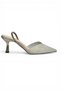 Y820444214 Platinum Silvery Pointed Toe Women's Heeled Shoes - 6