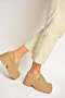 Y272972502 Beige Suede Thick Soled Casual Women's Shoes - 3