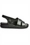 Y555554003 Black Genuine Leather Daily Women's Sandals - 4