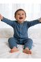 Ribbed Cotton Sleepsuit/Romper - 2