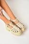 Y272983109 Beige Thick Soled Women's Sandals Shoes - 2