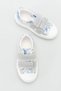 Girls' Sports Shoes with Velcro, Glittery, Flexible Sole, Closed Front, Easy to Wear Sneaker - 6