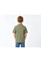 Boys Olive Knit Shirt – Lightweight Short Sleeve Casual Wear - 2