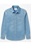 Boys Light Blue Denim Shirt – Long Sleeve Casual Button‑Down - 4