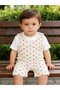 Ribbed Cotton Dungaree with Short Sleeves T-shirt - 3