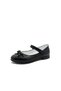 Black Color Girls' Ballerina Shoes with Bow Children's Ballerina Girls' Orthopedic Black Ballerina Shoes