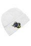 Yellow Navy Blue Spirit – Bull Figured Printed Beanie - 3