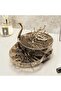 Luxury Jewelry Box - Multi-Layer Rotatable, Dust-Proof, Black