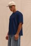 Men's 100% Organic Cotton Thick Textured Comfort Fit Crew Neck T-Shirt - 3