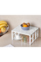 6 Pieces of In-Cabinet Organizer Shelf, Plate and Cup Rack, Metal Shelf - 8