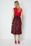 Floral Embroidered Pleated Midi Skirt - 5