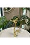 2-Tier Presentation Plate with Gold Bird Figure – Turkish Delight Plate, Chocolate Plate, Cookie Plate, Presentation Plate - 2