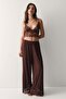 Lace-trimmed pyjama bottoms