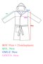Waiter Size Children's Bathrobe 10-14 Years Old Piped Bathrobe - 4
