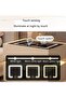 Modern Bedside Nightstand Table with LED Mirror, Sensor Light, Wireless Charging and BT Speaker 50CM - 5