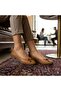 (İniesta) Genuine Leather Inside and Outside Casual Women's Flat Shoes Taba - 6
