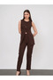 Women's Atlas Dabıl Fabric Blazer Vest Trousers Set Does Not Show Underwear - Modern Office Elegance & Premium Quality