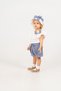 Baby Girl Summer Outfit Set with Ruffled Collar and Gingham Shorts, 2-Piece Set with Hat as a Gift - 5