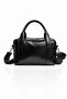 Women's Black Premium Shoulder Bag with Cross Strap, 3 Compartments, Stylish Daily Hand and Shoulder Bag - 4