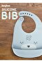 Silicone Baby Bib with Pocket, Waterproof & Adjustable, Easy Clean, 6–12 Months (Grey) - 7