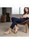 (Ayem) Side Buckle Detailed Casual Women's Flat Shoes Beige - 2