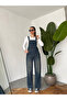 Unisex Blue Salopet Overalls Distressed Denim Fabric Salo - 5