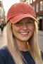 Women's Vintage 100% Cotton Adjustable Baseball Cap Hat - 6