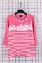 Women's Plus Size Lycra Crew Neck Printed Patterned Three Quarter Sleeve Mother T-Shirt Combed Cotton Blouse - 2