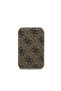 Original Licensed Mirrored Magnetic Card Holder Metal Large 4g Logo and Stand Brown - 4