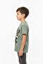 Boy's Crew Neck Short Sleeve Printed T-Shirt 24992 - 3