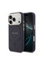 iPhone 17 Pro Max Case Licensed M-Safe Hot-Printed Lettering Logo Pu Leather Peony Cover Navy Blue