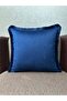 Classic-9264 Dark Blue Damask Pattern Double Combination 43X43 Cushion Cover - 7
