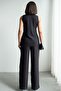 Women's Square Collar Buttoned Vest Trousers Stylish Set - 3