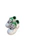 Green and White Velcro Baby Sports Shoes - 4