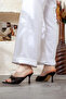 Women's Stylish Heeled Slippers with Bow - 3