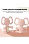 Elephant Silicone Teether BPA-Free Food Grade Easy Grip Chew Toy for Soothing Gums 6-12 Months - 5